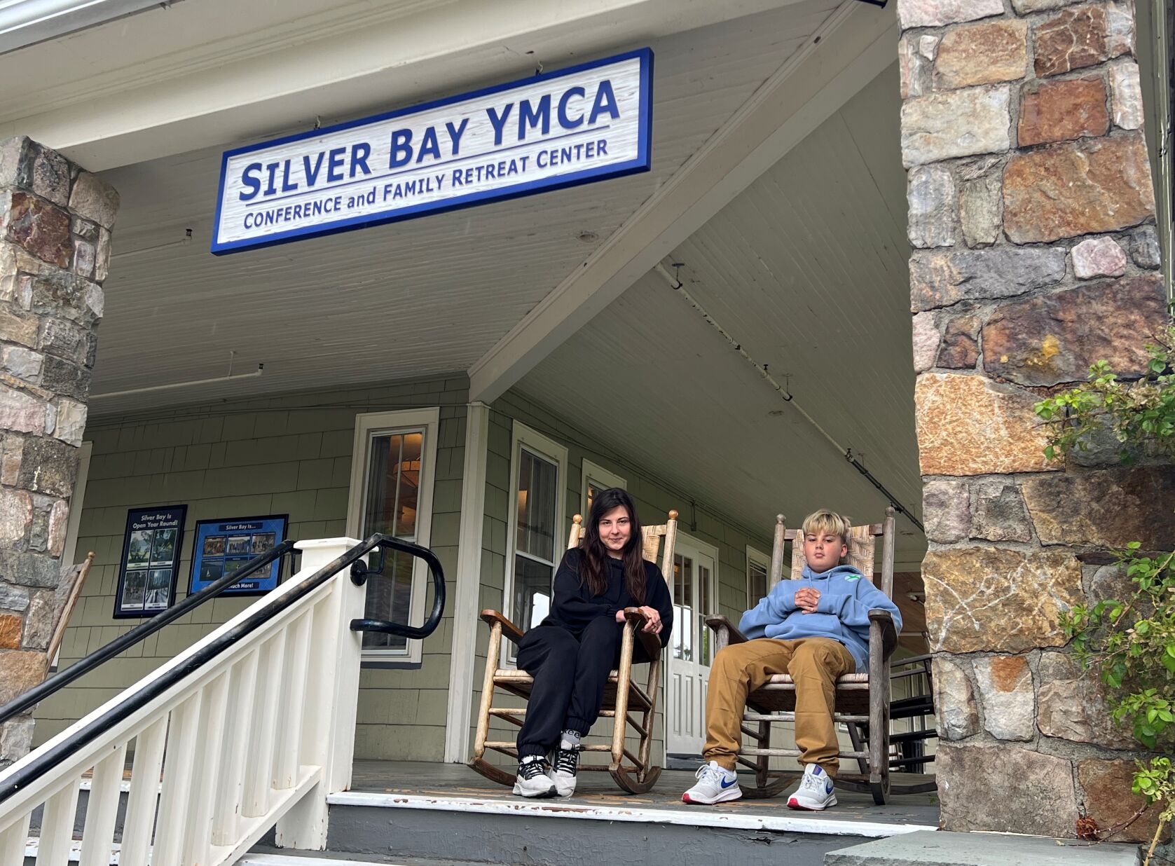 Ukrainian refugees at Silver Bay YMCA